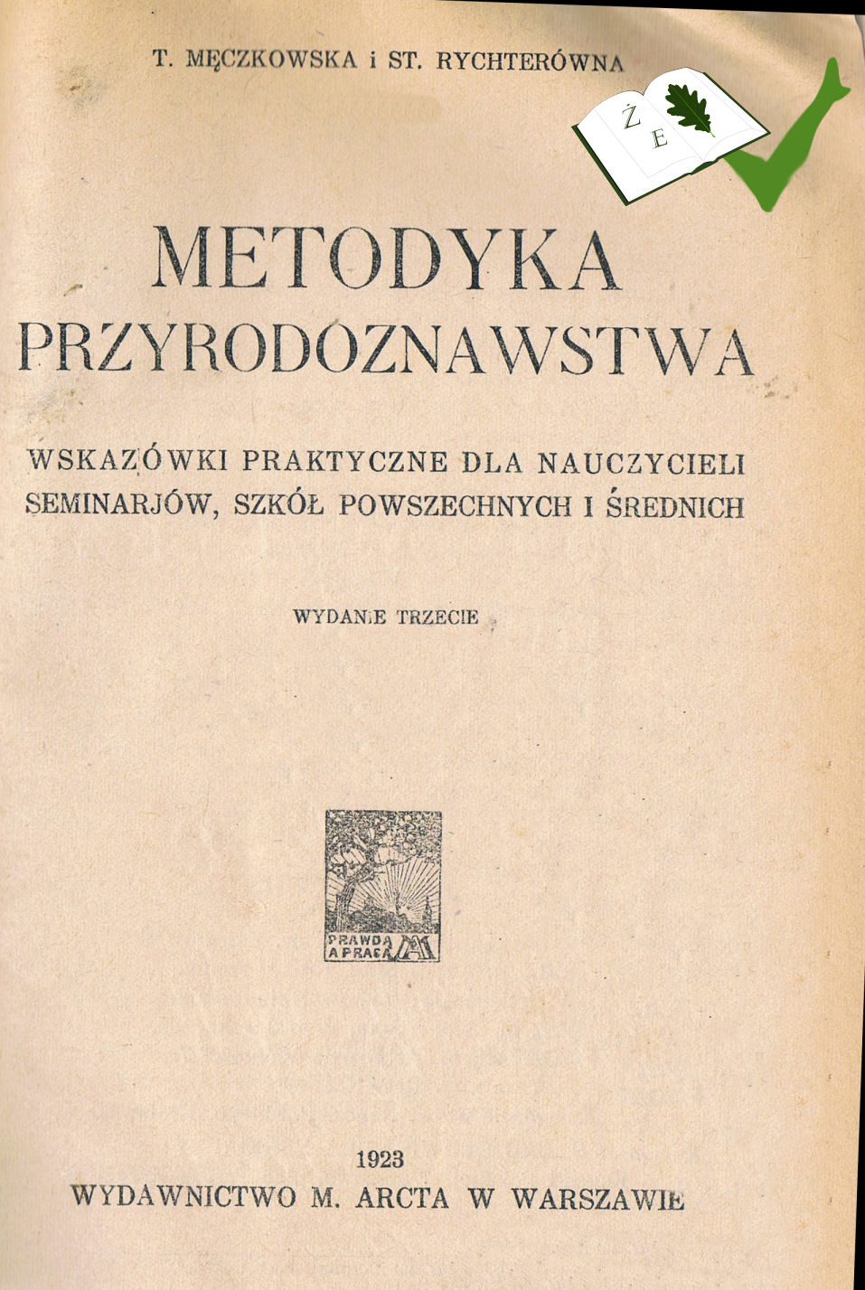 Metodyka przyrodoznawstwa recenzja Rychterówna Męczkowska