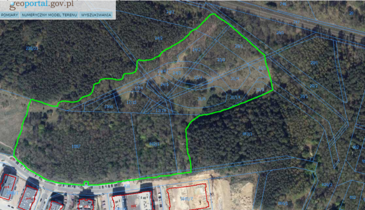 mapa uzytek poobszar a screen